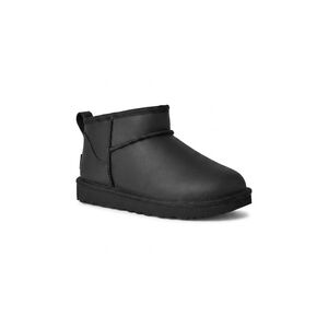 NEW UGG women's classic ultra mini leather boots in black